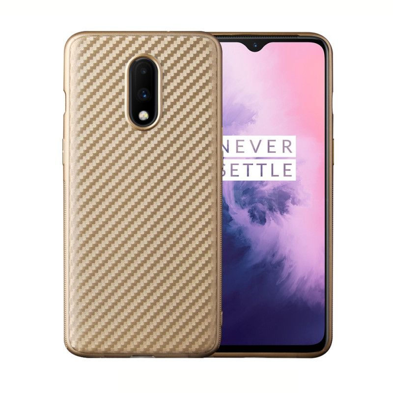 Deksel OnePlus 7 Svart Magisk Karbonfiber Anti-fall