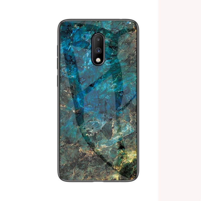 Deksel OnePlus 7 Svart Premumfarger I Herdet Glass