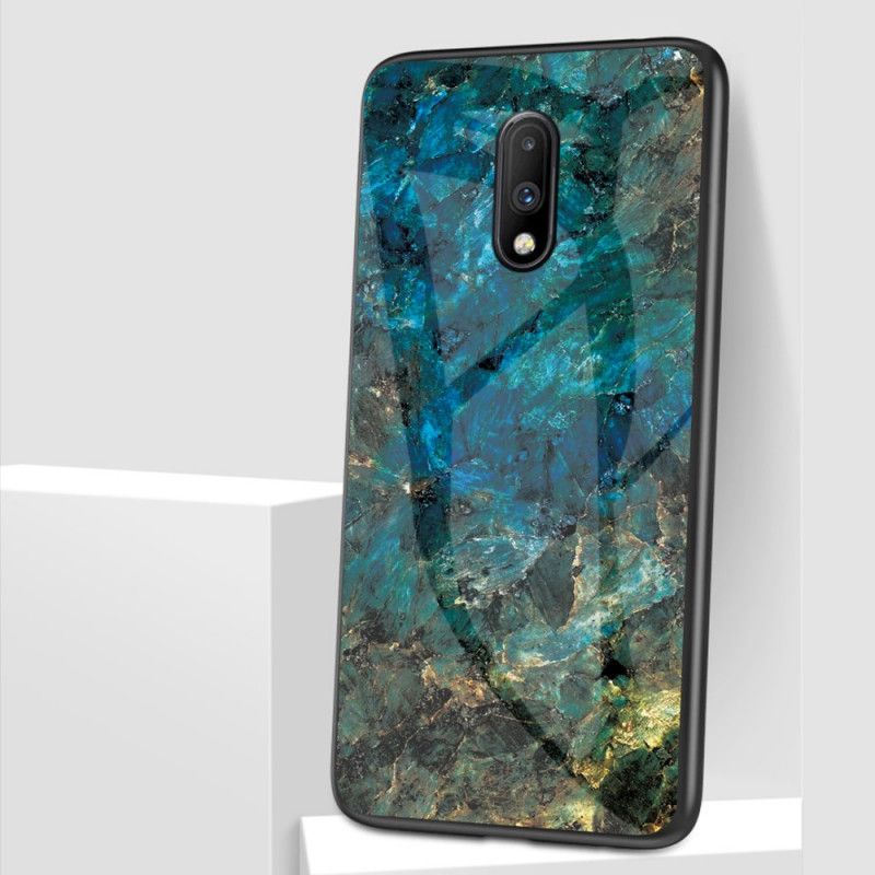 Deksel OnePlus 7 Svart Premumfarger I Herdet Glass