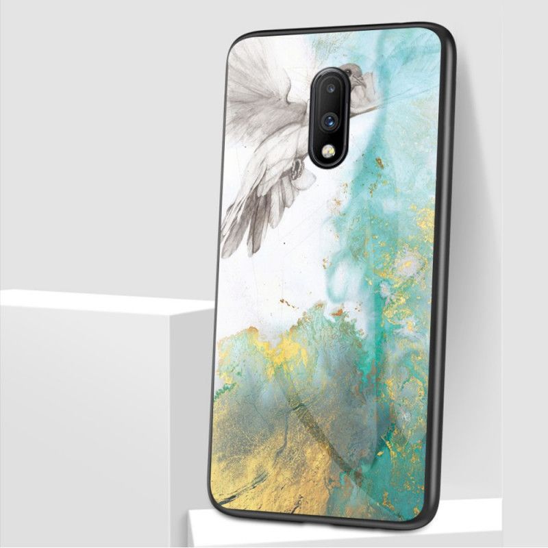 Deksel OnePlus 7 Svart Premumfarger I Herdet Glass