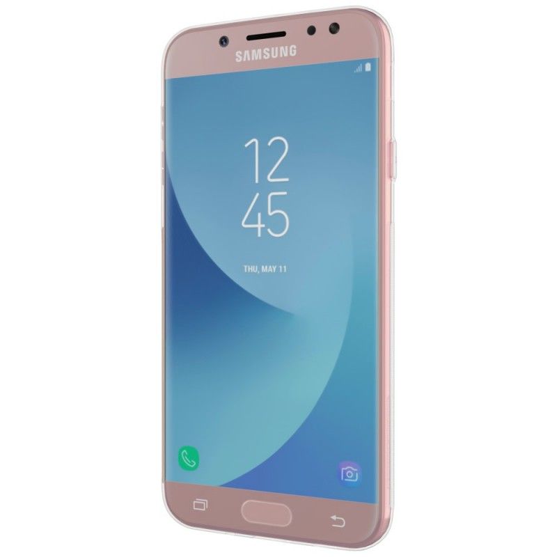 Deksel Samsung Galaxy J7 2017 Hvit Gjennomsiktig