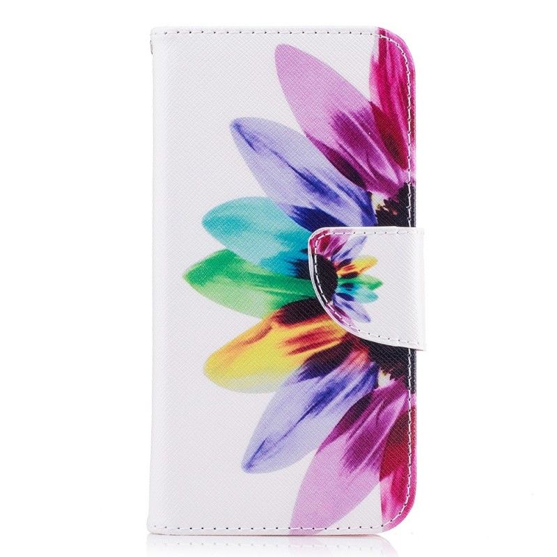 Folio Deksel for Samsung Galaxy J7 2017 Akvarellblomst