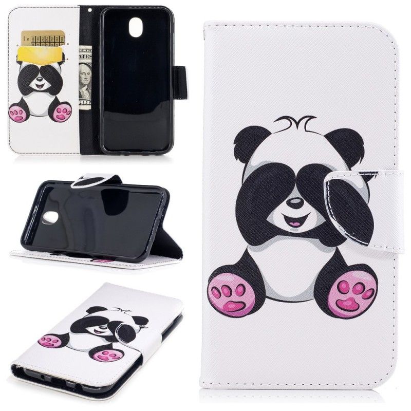 Folio Deksel for Samsung Galaxy J7 2017 Morsom Panda