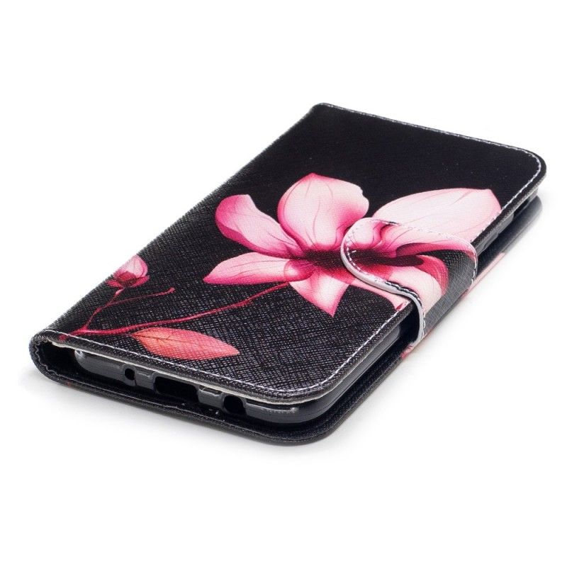 Folio Deksel for Samsung Galaxy J7 2017 Rosa Blomst