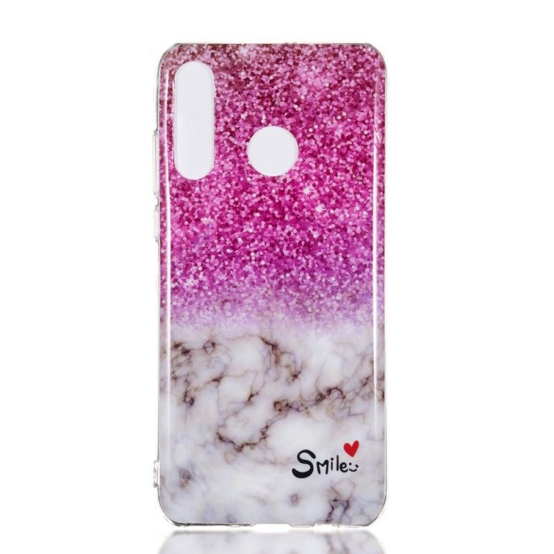 Deksel Huawei P30 Lite Marmorglitter Og Smil