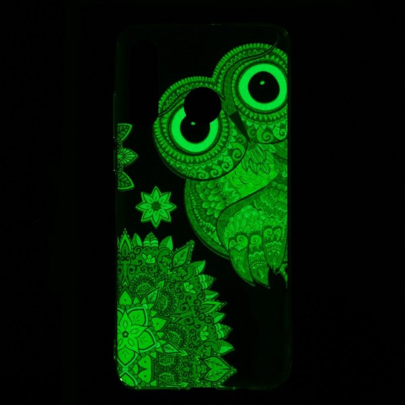 Deksel Huawei P30 Lite Mobildeksel Fluorescerende Mandalaugle