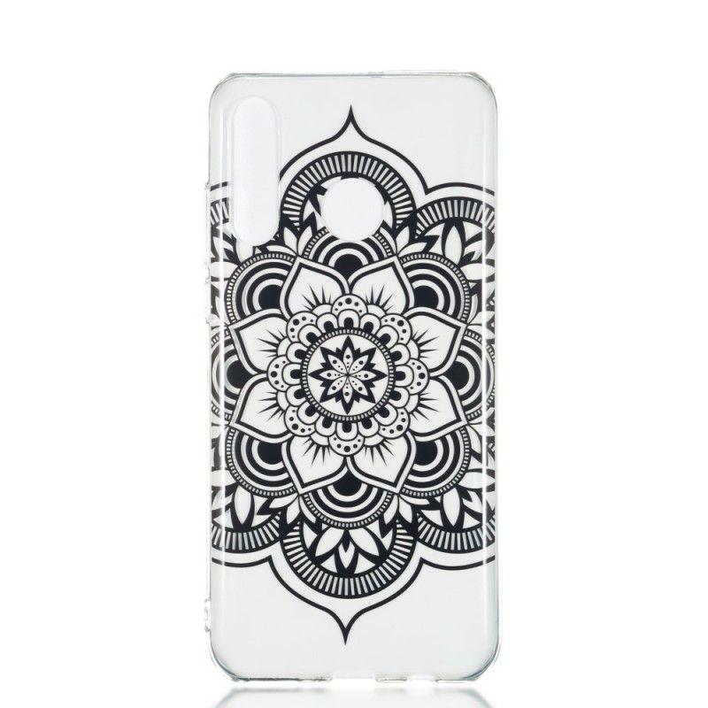 Deksel Huawei P30 Lite Mobildeksel Svart Mandala Kunst