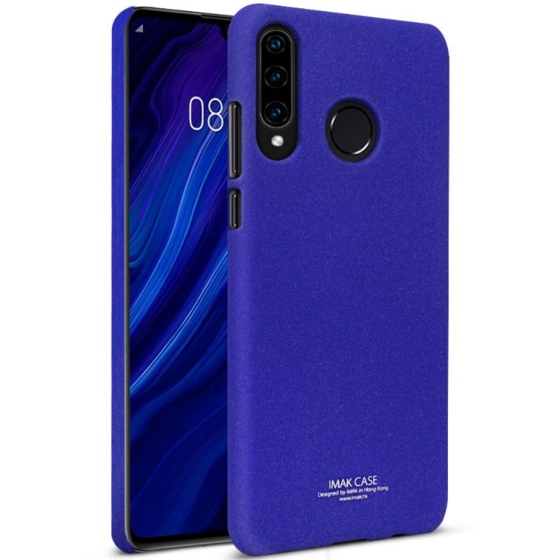 Deksel Huawei P30 Lite Mørkeblå Silkeserie