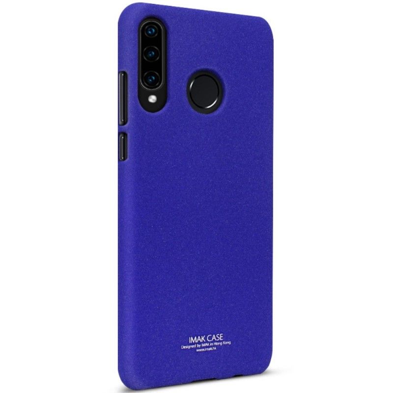 Deksel Huawei P30 Lite Mørkeblå Silkeserie