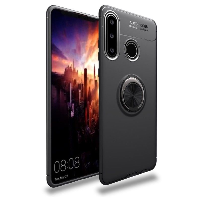 Deksel Huawei P30 Lite Svart Roterende Ring