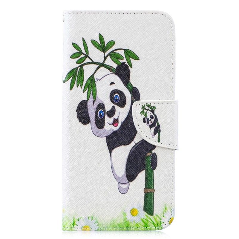 Folio Deksel for Huawei P30 Lite Panda På Bambus