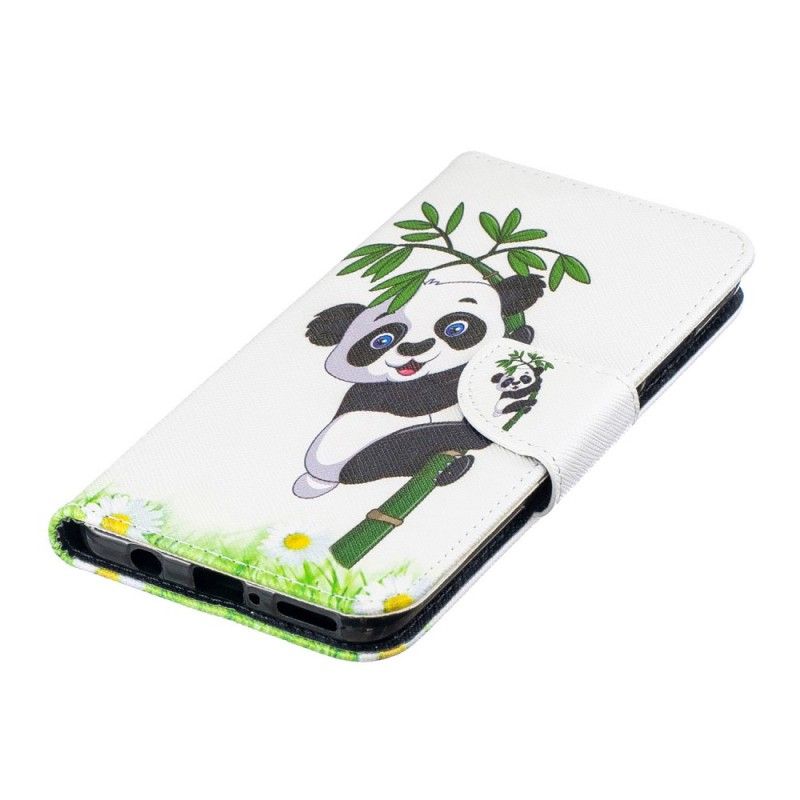 Folio Deksel for Huawei P30 Lite Panda På Bambus