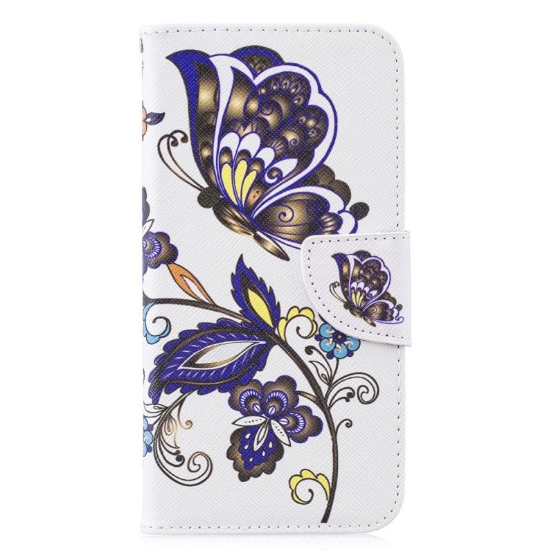 Folio Deksel for Huawei P30 Lite Sommerfugletatovering