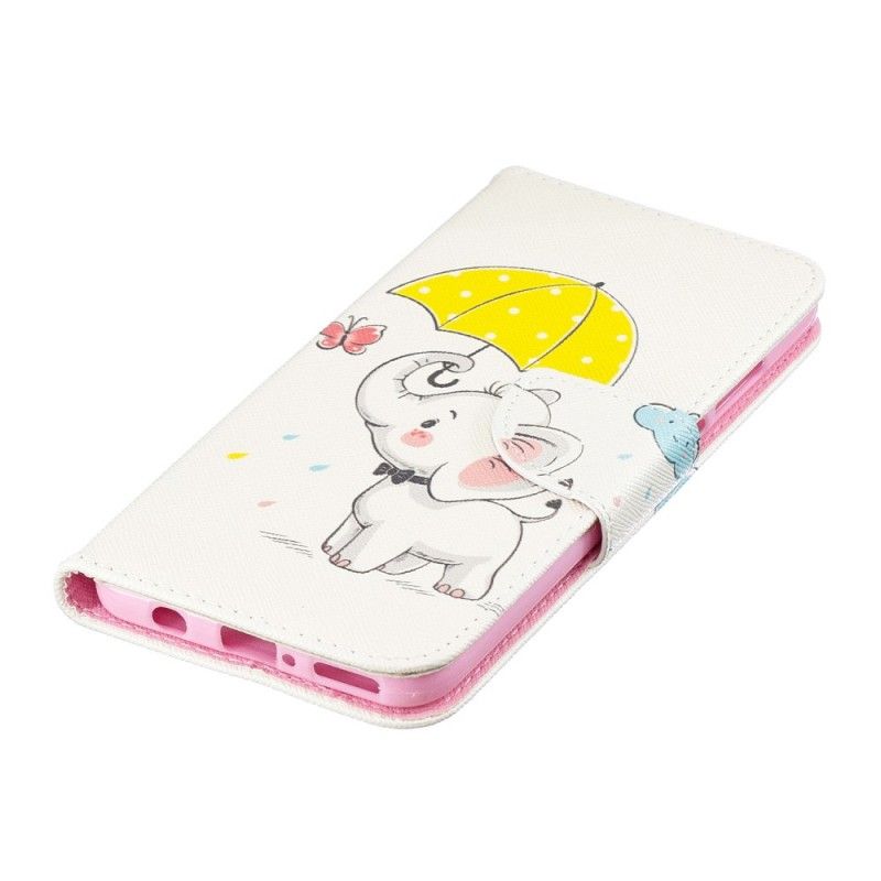 Folio Deksel Huawei P30 Lite Baby Elefant Beskyttelse