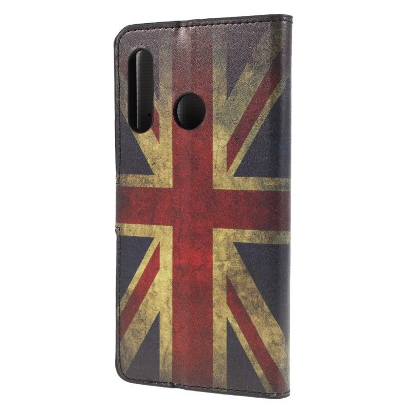 Folio Deksel Huawei P30 Lite Englands Flagg Anti-fall