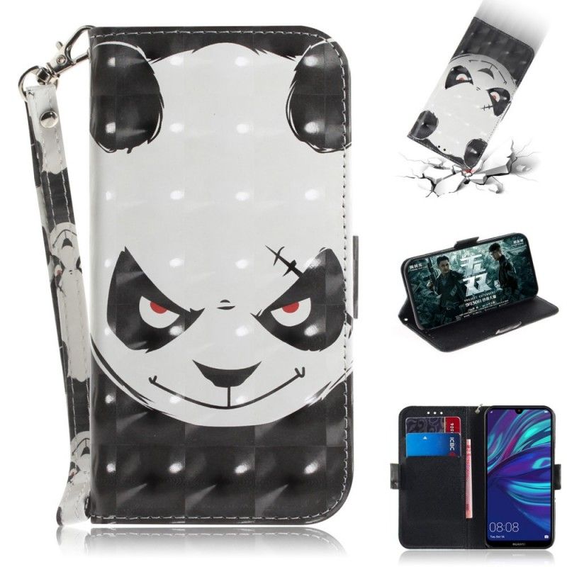 Folio Deksel Huawei P30 Lite Sint Panda Med Tanga