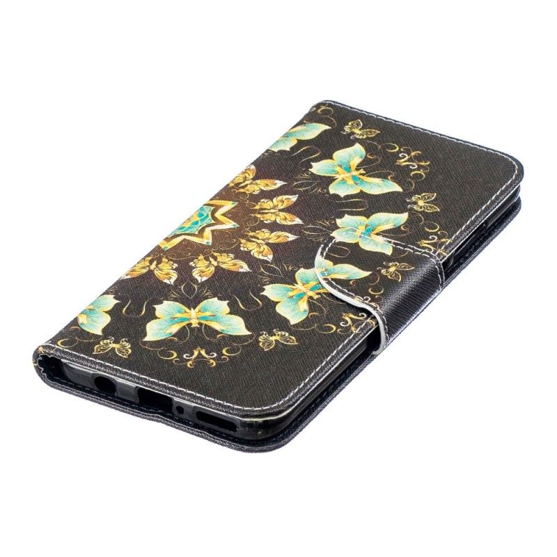 Folio Deksel Huawei P30 Lite Sommerfuglmandala