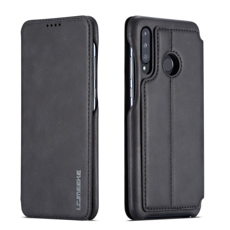 Folio Deksel Huawei P30 Lite Svart Lc.Imeeke Skinneffekt Beskyttelse