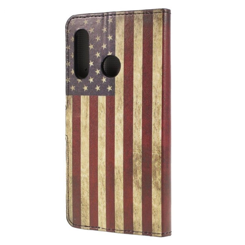 Folio Deksel Huawei P30 Lite Usa Flagg