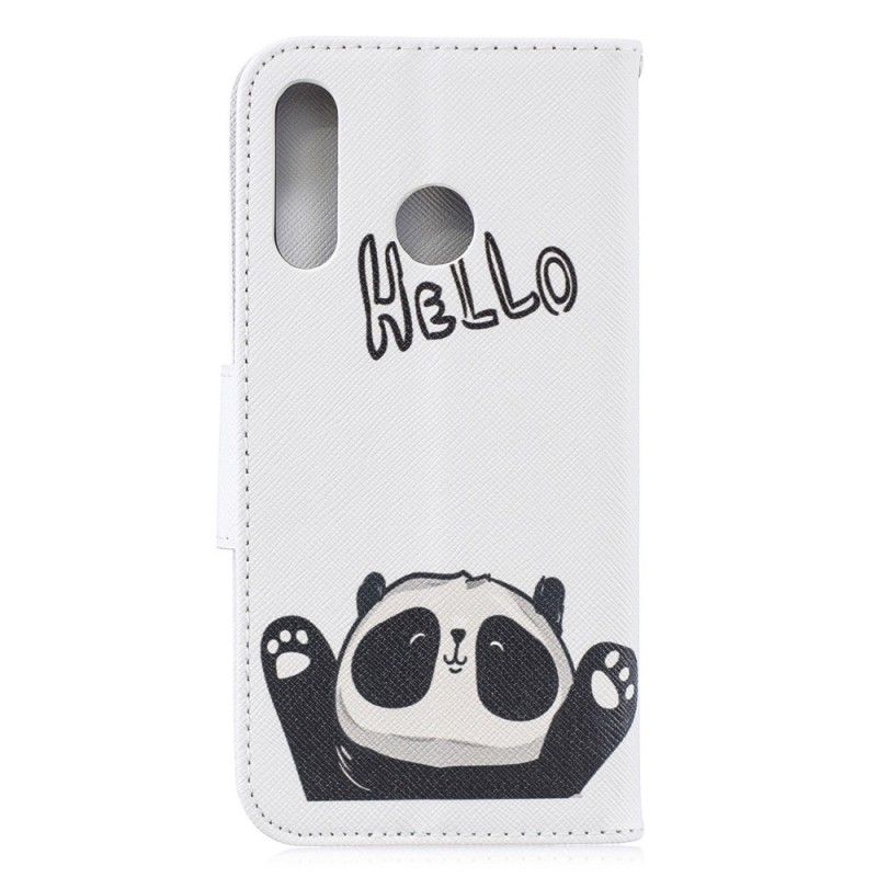 Lærdeksel Folio Deksel Huawei P30 Lite Hallo Panda