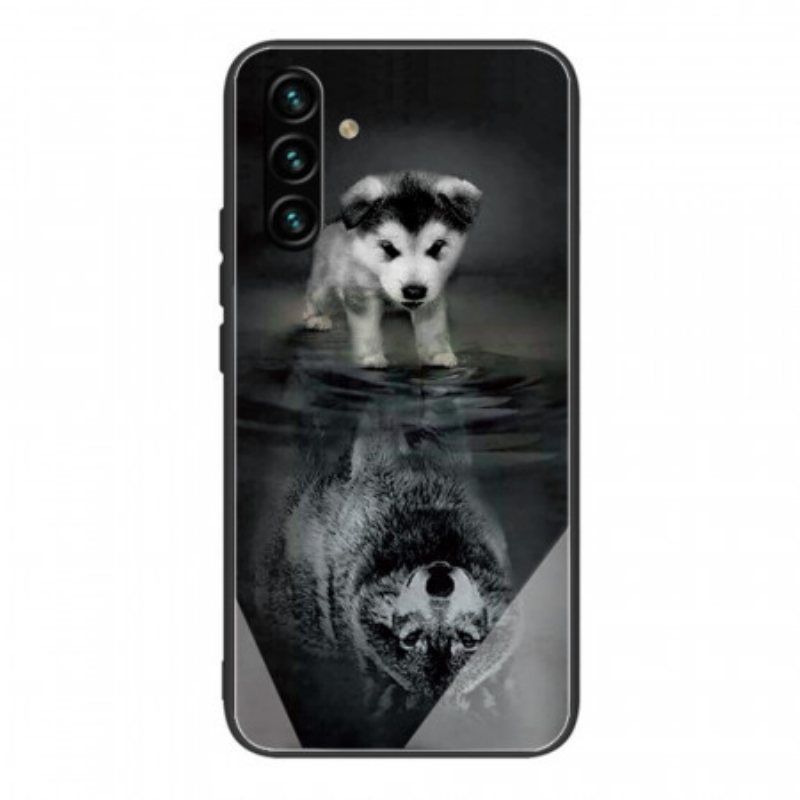 Deksel Til Samsung Galaxy A13 5G / A04s Puppy Dream Herdet Glass