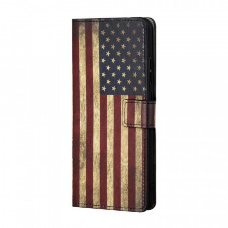 Folio Deksel Til Samsung Galaxy A13 5G / A04s Amerikansk Flagg