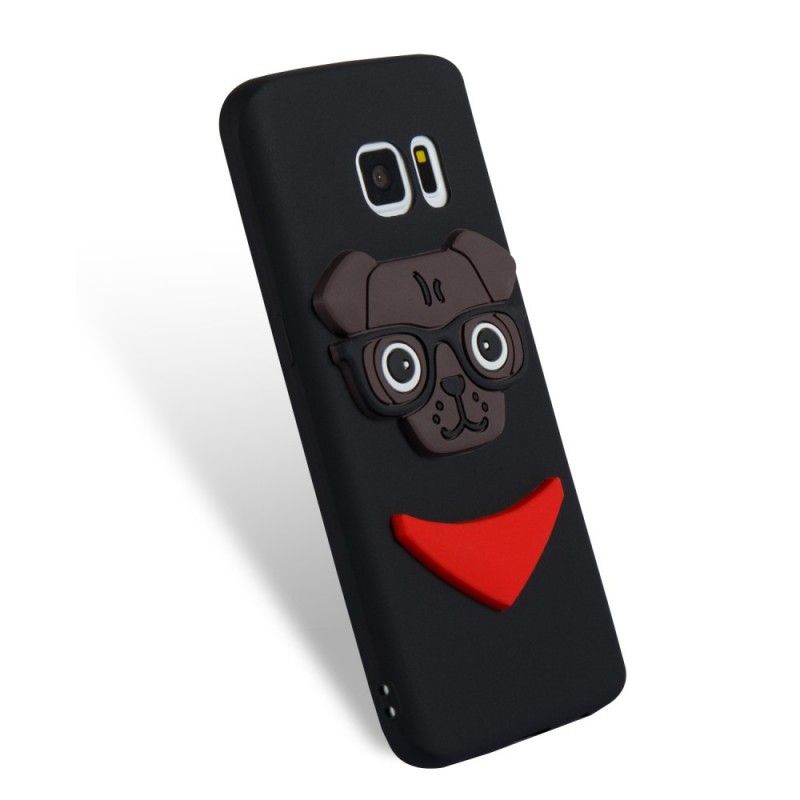 Deksel for Samsung Galaxy S7 Rosa 3D Nerdhund