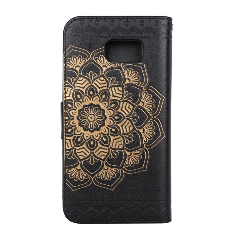 Folio Deksel Samsung Galaxy S7 Rose Gold Avtakbar Skallmandala Beskyttelse