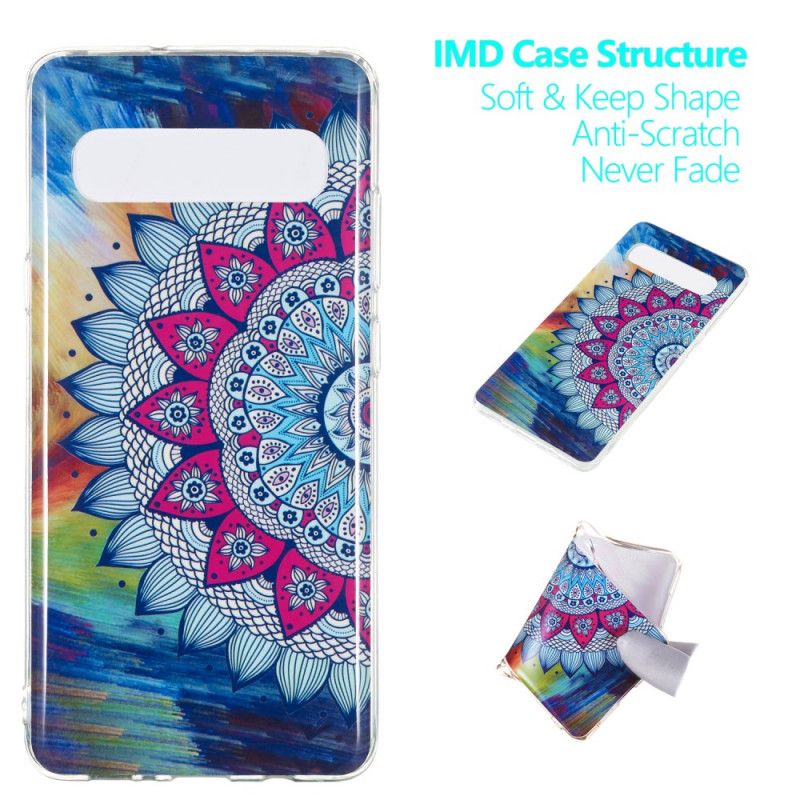 Deksel for Samsung Galaxy S10 5G Fluorescerende Mandala