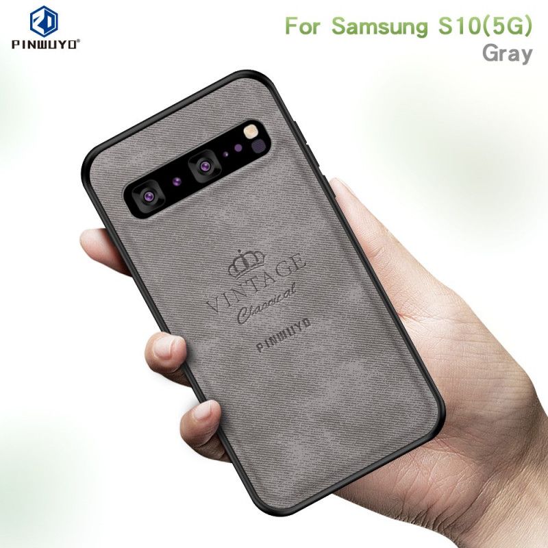 Deksel Samsung Galaxy S10 5G Grå Hederlig Vintage Pinwuyo