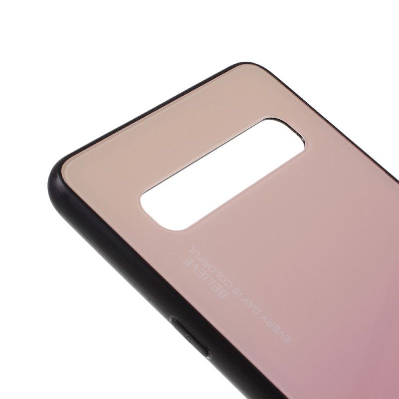 Deksel Samsung Galaxy S10 5G Rød Vær Deg Selv Herdet Glass