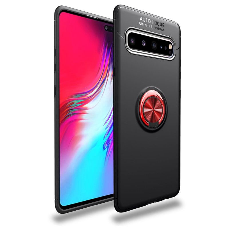 Deksel Samsung Galaxy S10 5G Svart Mobildeksel Lenuo Roterende Ring