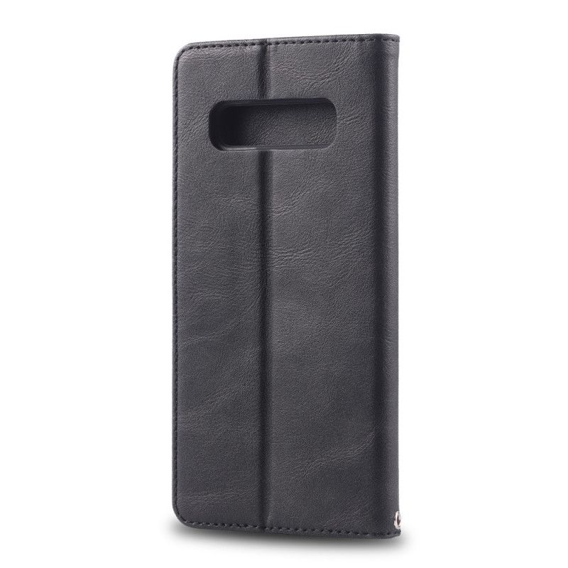 Folio Deksel for Samsung Galaxy S10 5G Svart Retro Azns