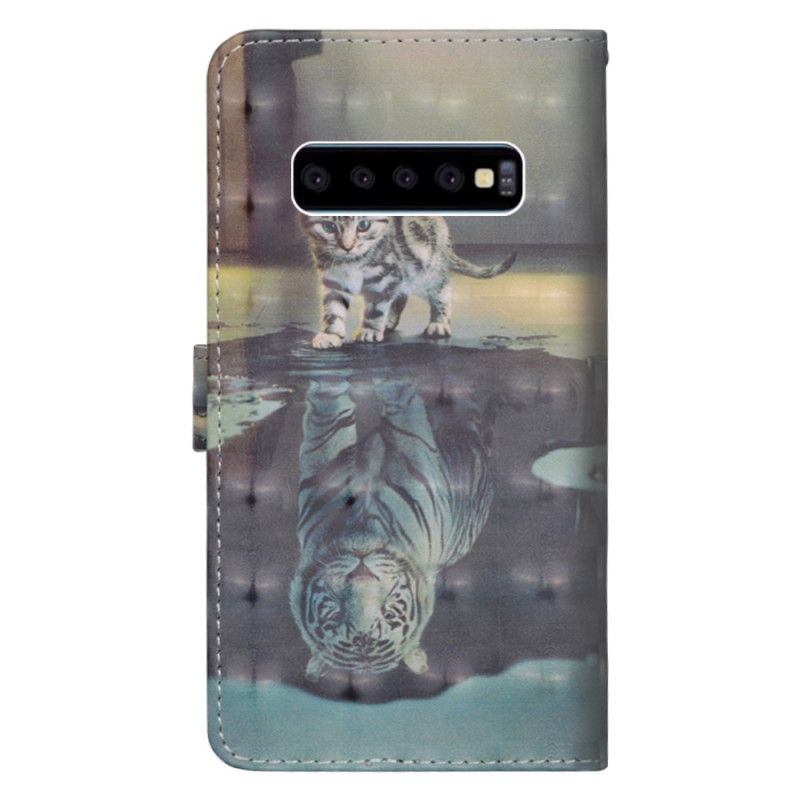 Folio Deksel Samsung Galaxy S10 5G Ernest Tigeren Anti-fall