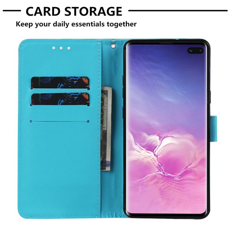 Folio Deksel Samsung Galaxy S10 5G Farget Skog