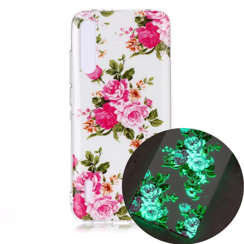 Deksel Xiaomi Mi A3 Fluorescerende Frihetsblomster Beskyttelse