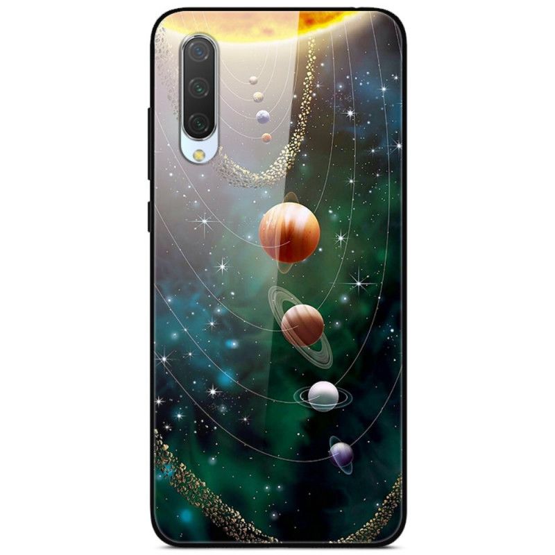 Deksel Xiaomi Mi A3 Solsystemets Planet Herdet Glass