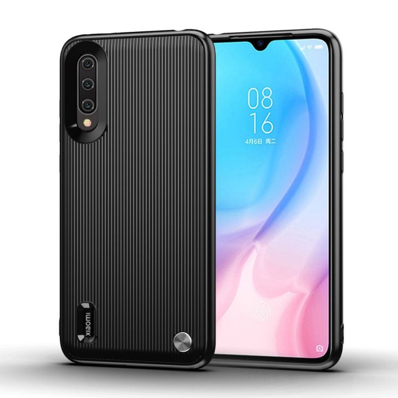 Deksel Xiaomi Mi A3 Svart Strukturert Silikon Beskyttelse