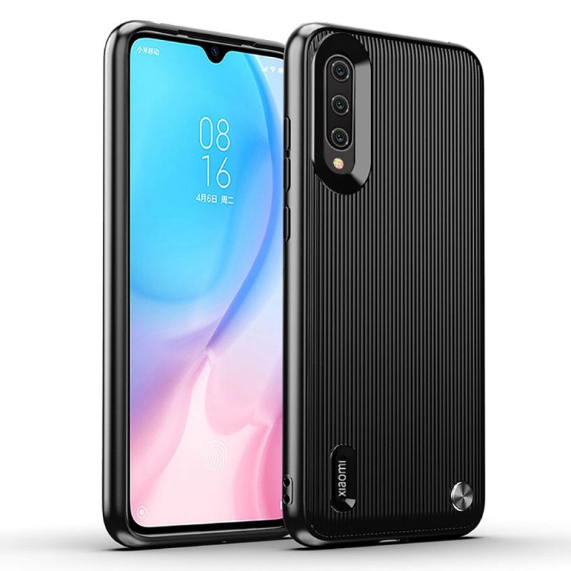 Deksel Xiaomi Mi A3 Svart Strukturert Silikon Beskyttelse