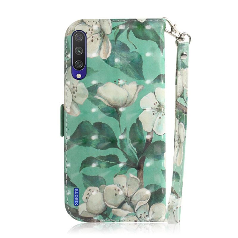 Folio Deksel Xiaomi Mi A3 Blomstrende Gren Med Tanga