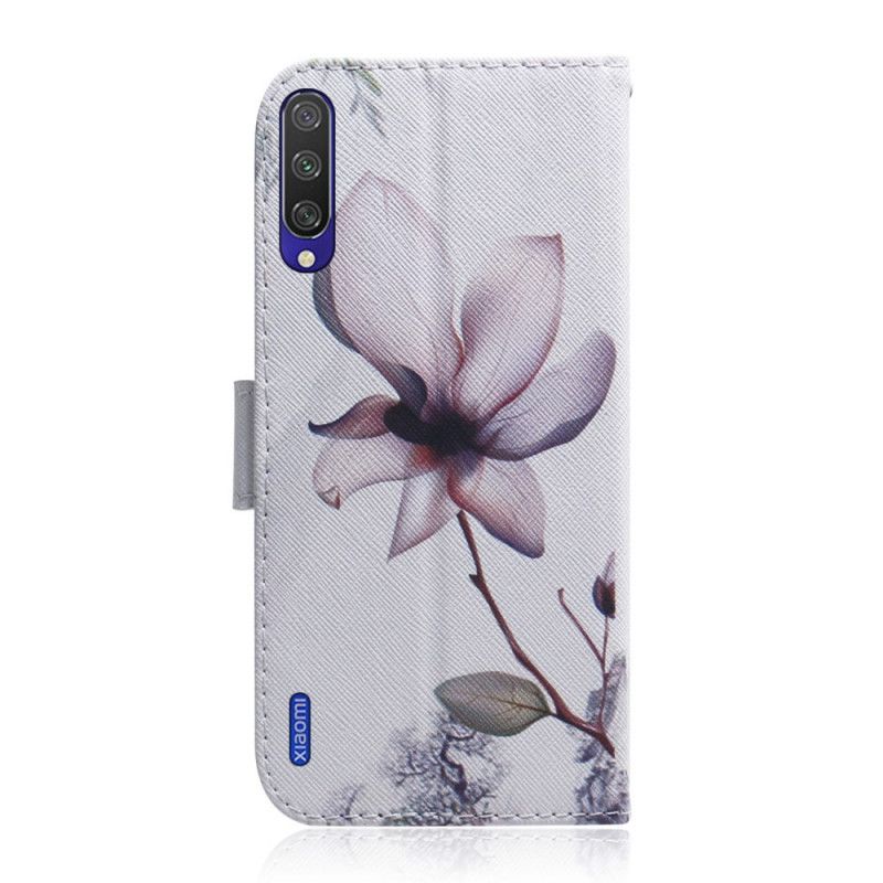 Folio Deksel Xiaomi Mi A3 En Rosa Blomst Anti-fall