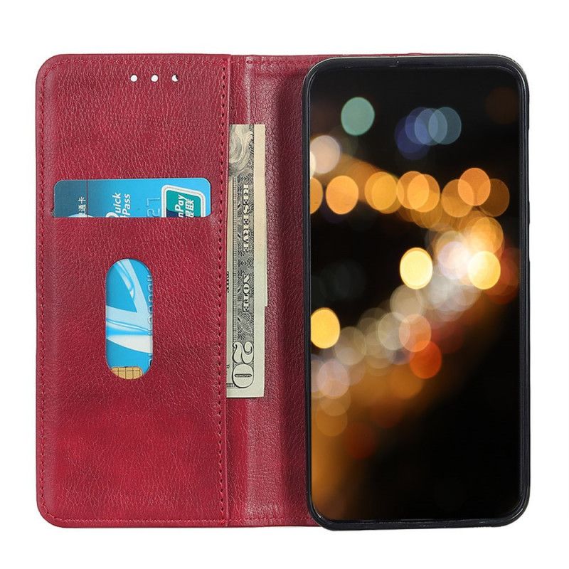 Folio Deksel Xiaomi Mi A3 Svart Elegant Delt Skinn Anti-fall