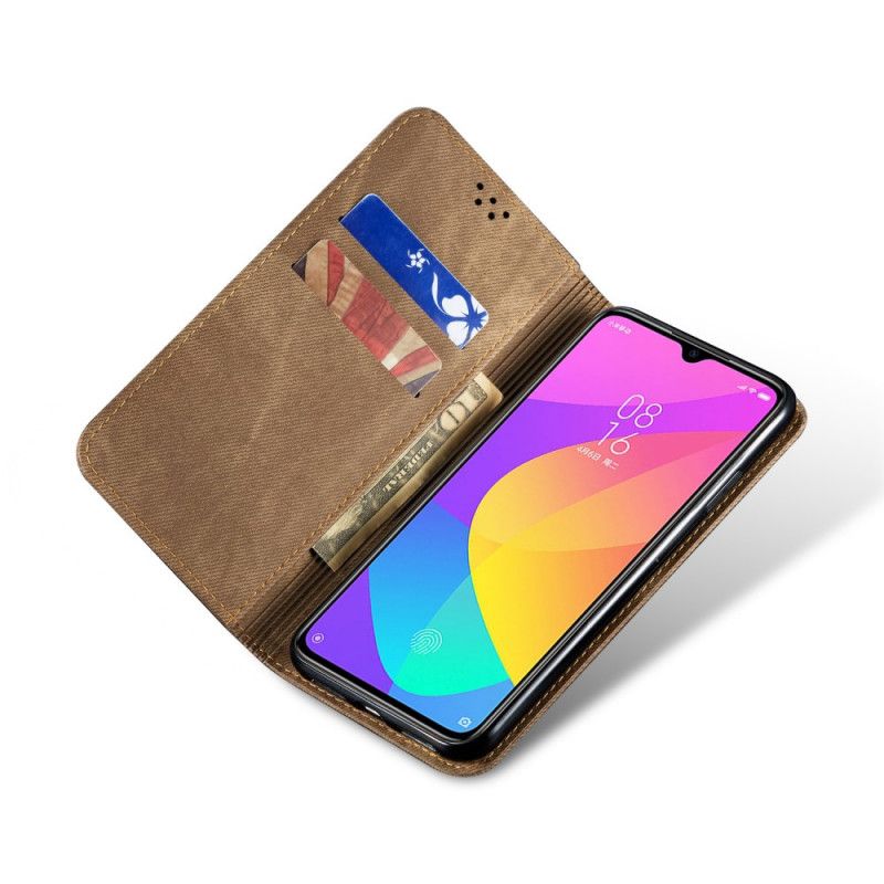 Folio Deksel Xiaomi Mi A3 Svart Jeansstoff