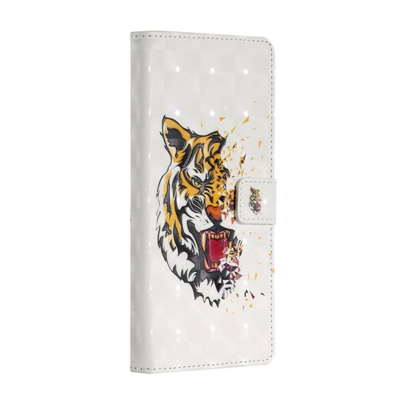 Folio Deksel for Samsung Galaxy A20s Magisk Grusom Tiger