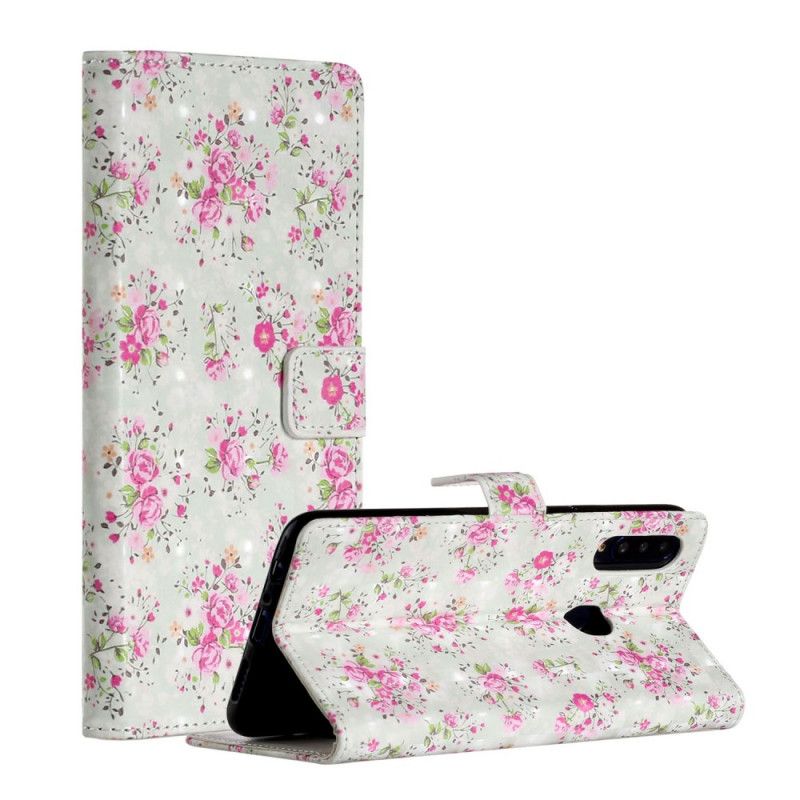 Folio Deksel Samsung Galaxy A20s Blomster I Galskap