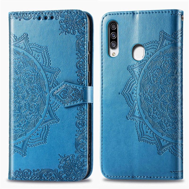 Folio Deksel Samsung Galaxy A20s Svart Middelaldrende Mandala