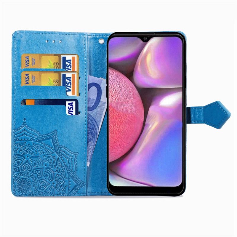 Folio Deksel Samsung Galaxy A20s Svart Middelaldrende Mandala