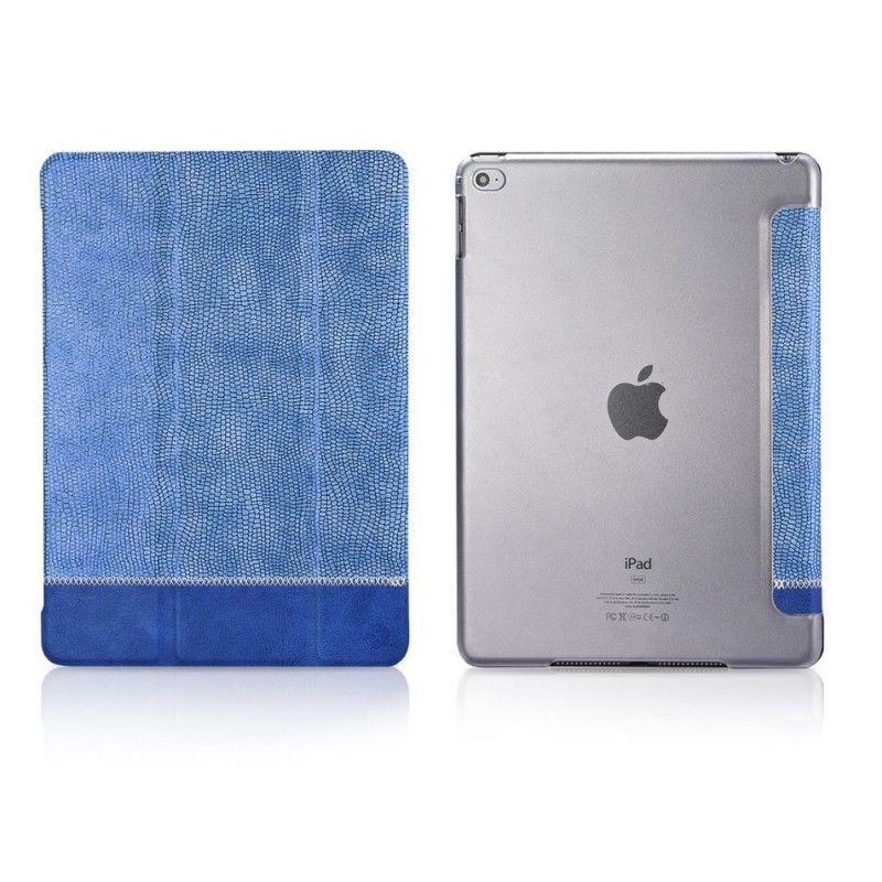 Smart Veske iPad Air / Air 2 Svart Xoomz Slangeskinneffekt