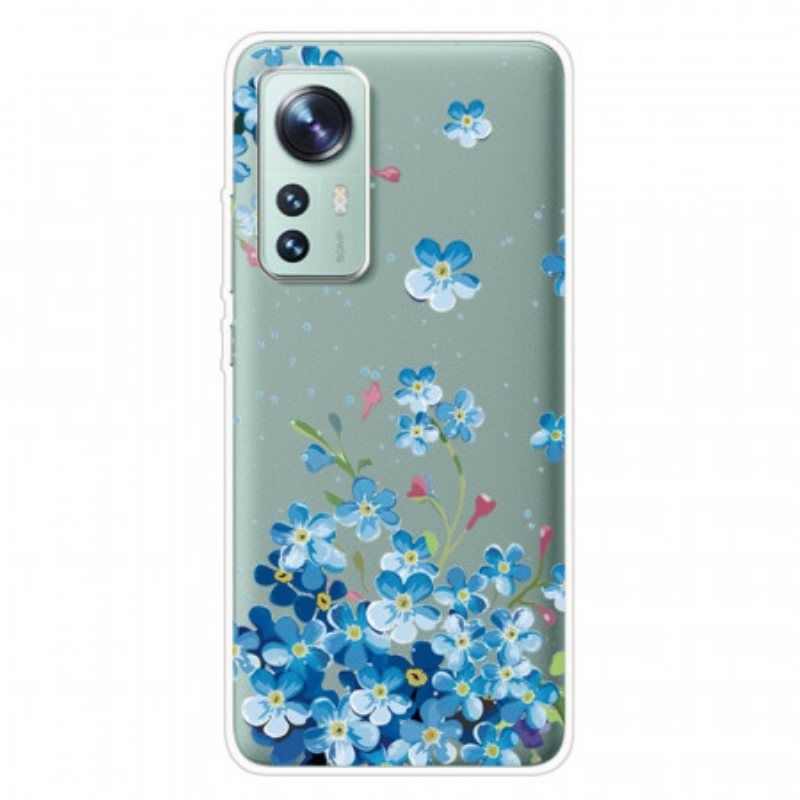 Deksel Til Xiaomi 12 Pro Blå Blomster