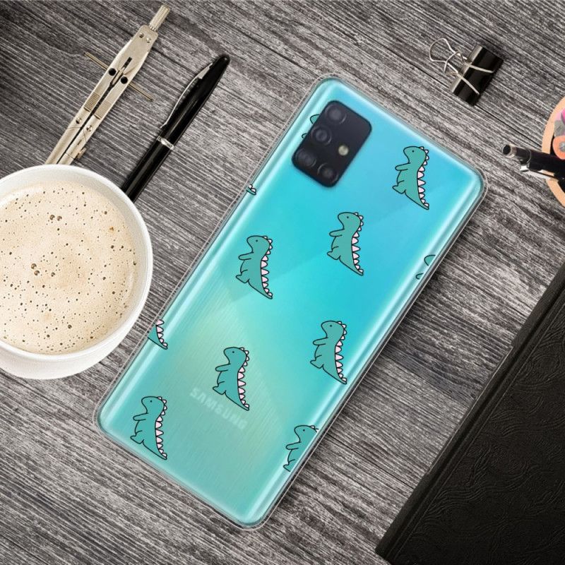 Deksel for Samsung Galaxy A51 Dinosaurer